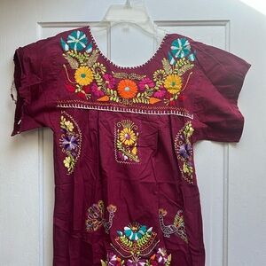 Embroidered Fiesta Dress